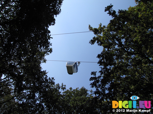 SX24252 Cable cart through trees in Floriade